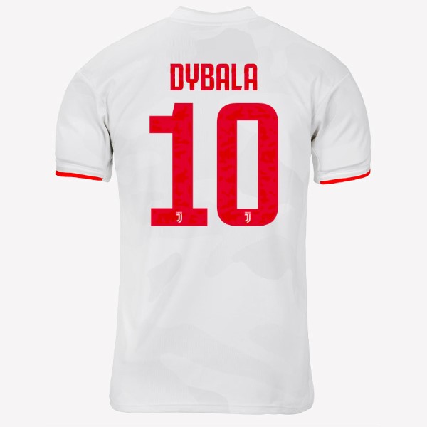 Camiseta Juventus NO.10 Dybala 2ª 2019/20 Gris Blanco